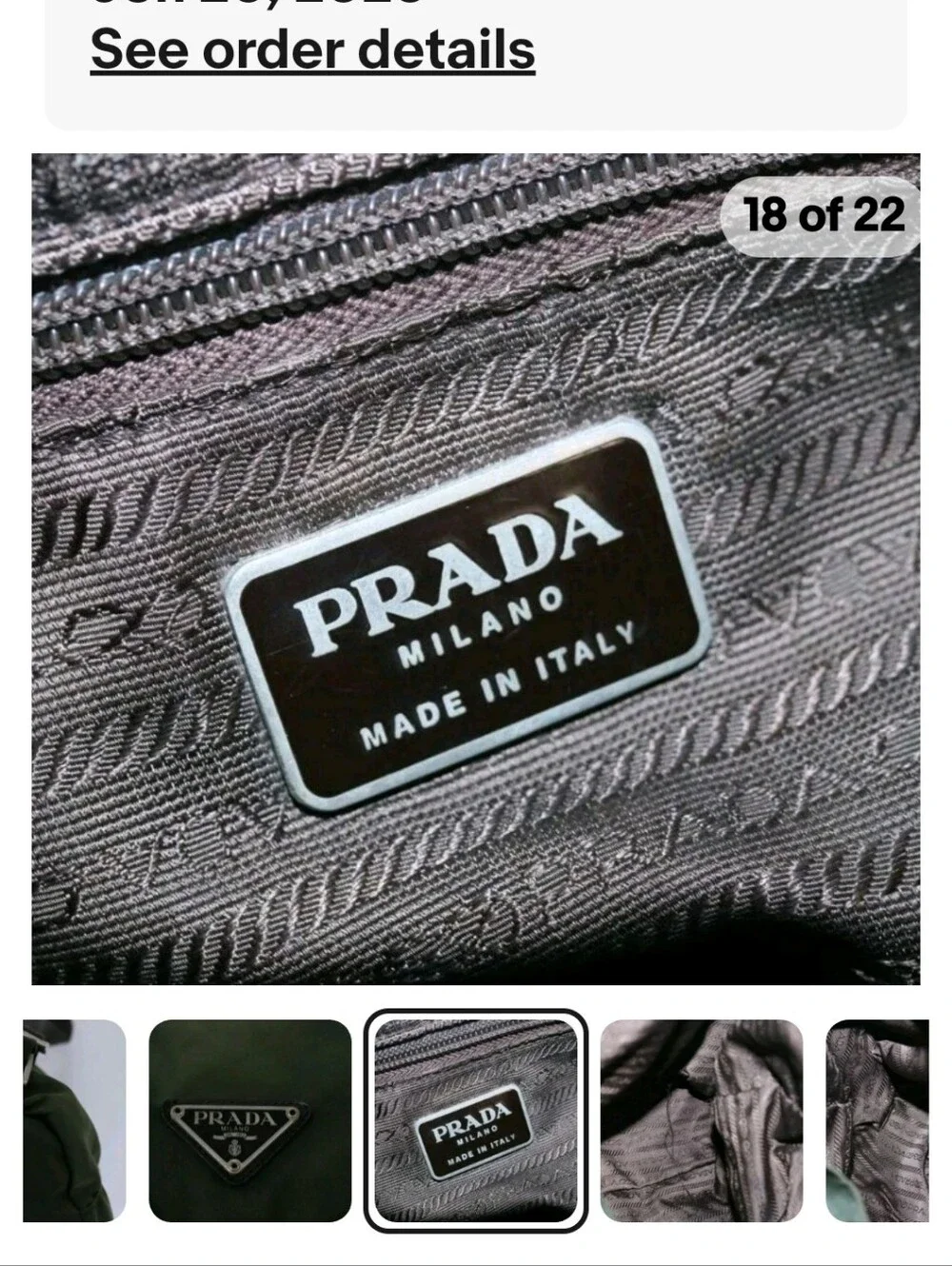 Prada Olive Green Khaki Nylon Backpack - Luxury Men’s/ Womens Bag Hp 🔥🔥🔥🔥